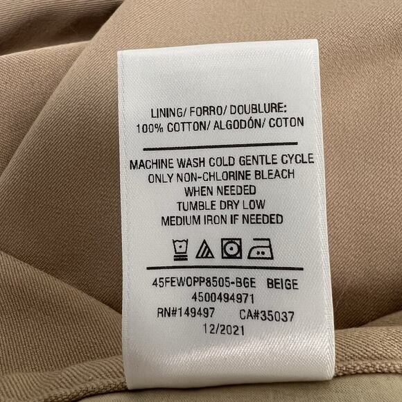 Favorite Daughter The Favorite Pant Beige Pleated Wide Leg trouser High Rise 8 - Picture 15 of 15